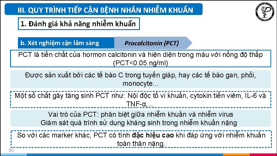 III. QUY TRÌNH TIẾP CẬN BỆNH NH N NHIỄM KHUẨN 1. Đánh giá khả