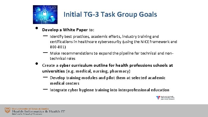 Initial TG-3 Task Group Goals • Develop a White Paper to: – – •