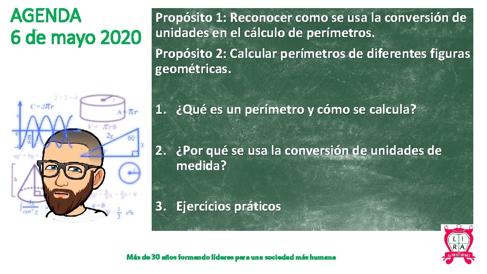 AGENDA 6 de mayo 2020 Propósito 1: Reconocer como se usa la conversión de