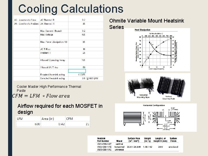 Cooling Calculations Ohmite Variable Mount Heatsink Series Cooler Master High Performance Thermal Paste Airflow