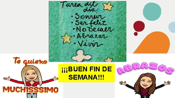 ¡¡¡BUEN FIN DE SEMANA!!! 8 