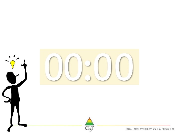 2014 - 2015 MTSS: CI 3 T Implementation 128 