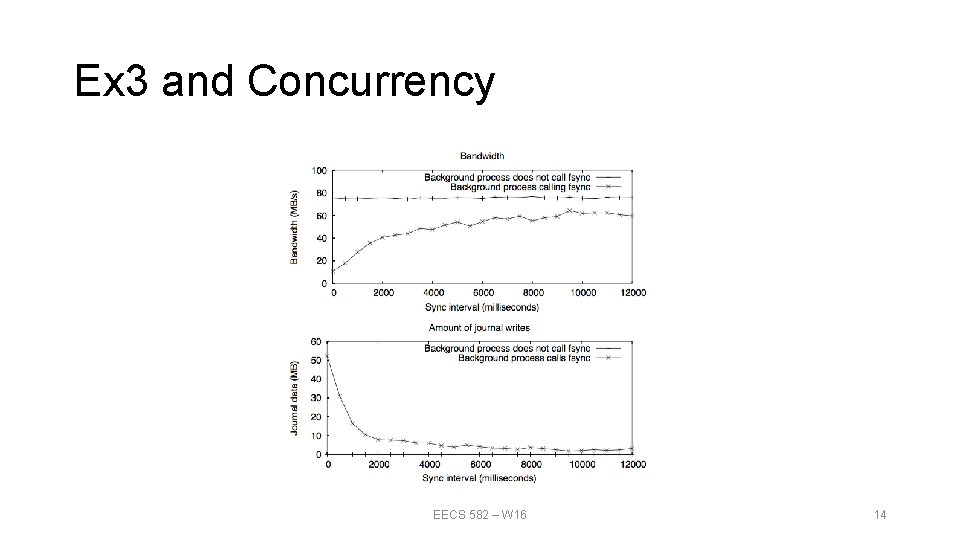 Ex 3 and Concurrency EECS 582 – W 16 14 Ex 3 and Concurrency EECS 582 – W 16 14