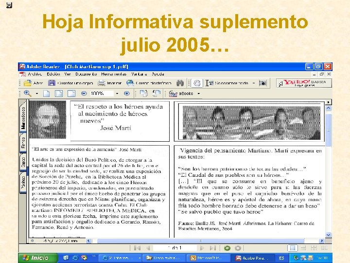 Hoja Informativa suplemento julio 2005… 
