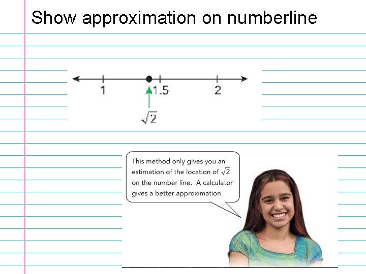 Show approximation on numberline 