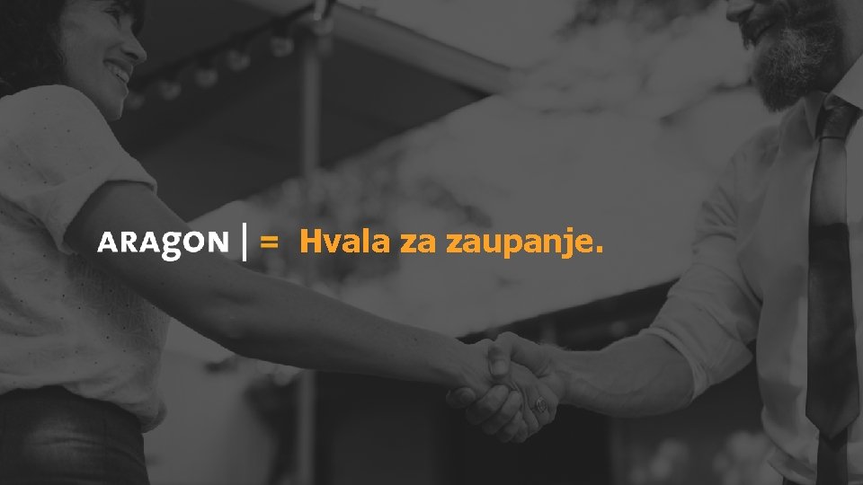 Hvala za zaupanje. 15 