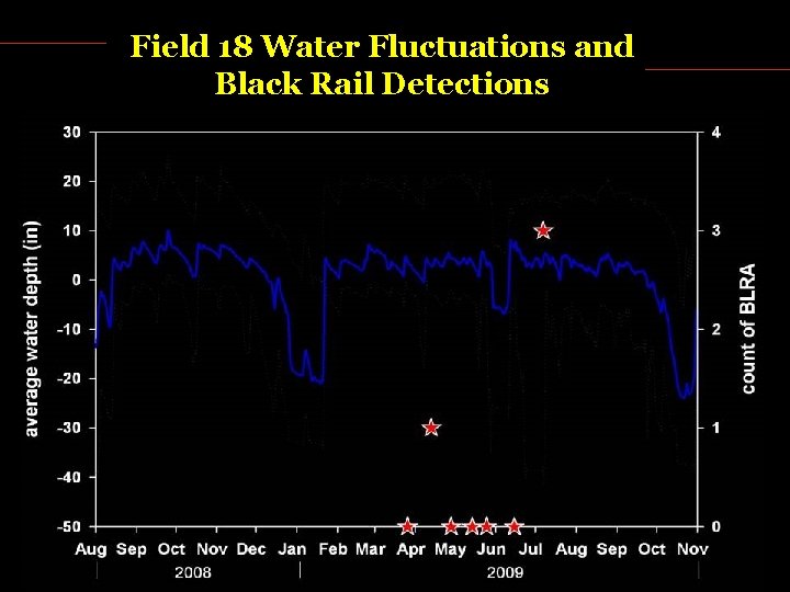 Field 18 Water Fluctuations and Black Rail Detections 