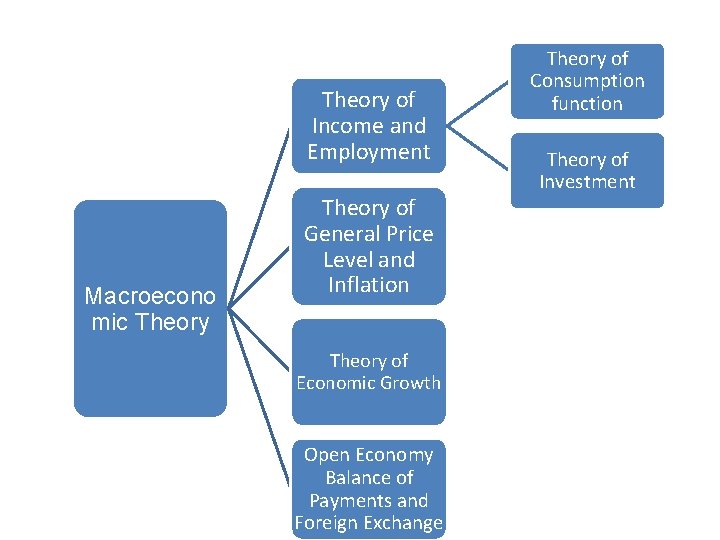 Theory of Income and Employment Macroecono mic Theory of General Price Level and Inflation