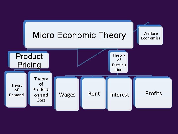 Micro Economic Theory Product Pricing Theory of Demand Theory of Producti on and Cost