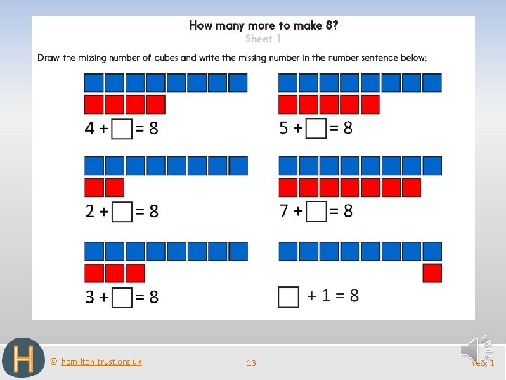 © hamilton-trust. org. uk 13 Year 1 