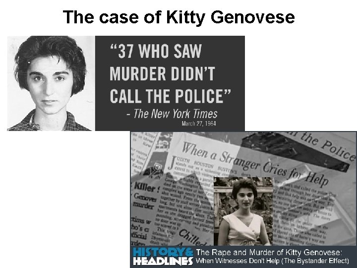 The case of Kitty Genovese 