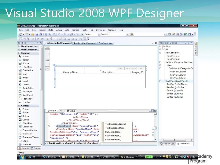 Visual Studio 2008 WPF Designer 