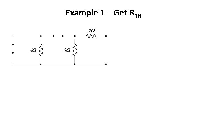 Example 1 – Get RTH 