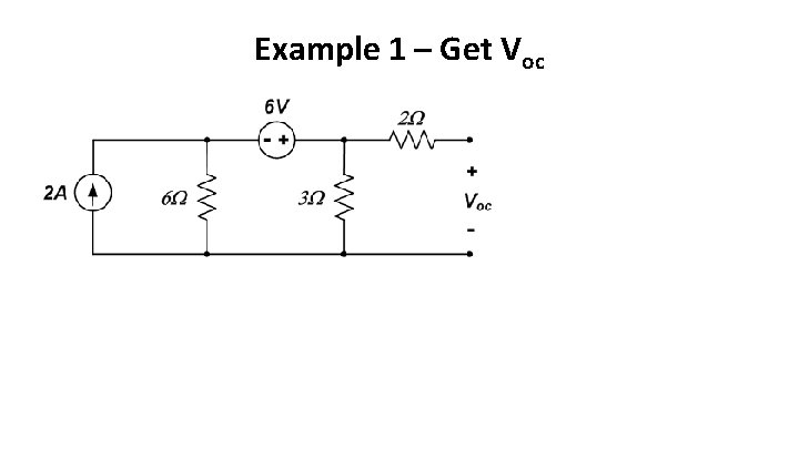 Example 1 – Get Voc 