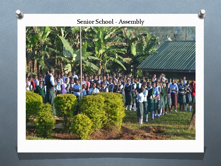 Senior School - Assembly 