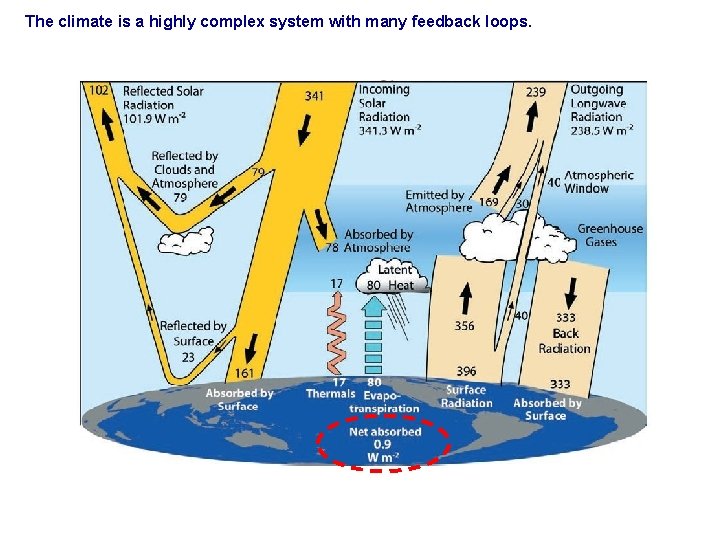 The climate is a highly complex system with many feedback loops. 