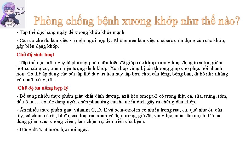 Phòng chống bệnh xương khớp như thế nào? - Tập thể dục hàng ngày