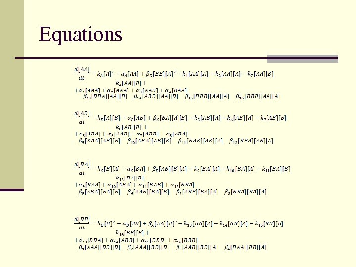 Equations 