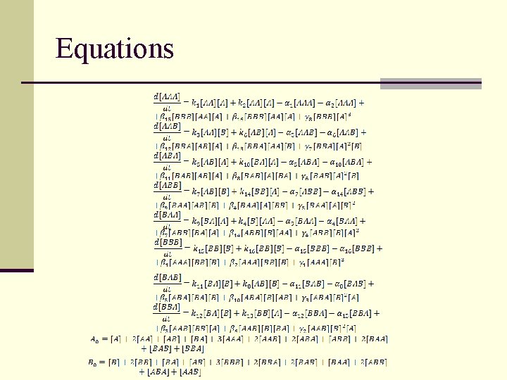 Equations 