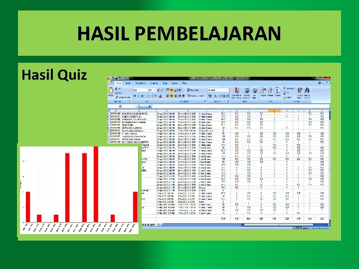 HASIL PEMBELAJARAN Hasil Quiz 