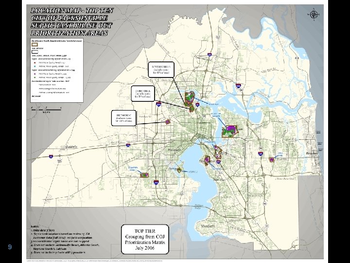 Insert identified areas map UPDATE MAP 9 