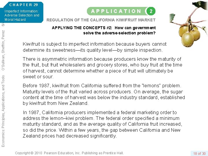 C H A P T E R 29 Economics: Principles, Applications, and Tools O’Sullivan,