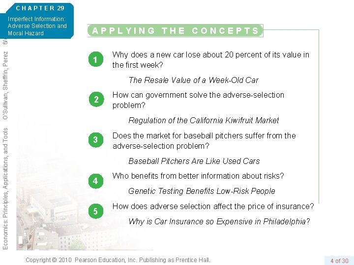 C H A P T E R 29 Economics: Principles, Applications, and Tools O’Sullivan,