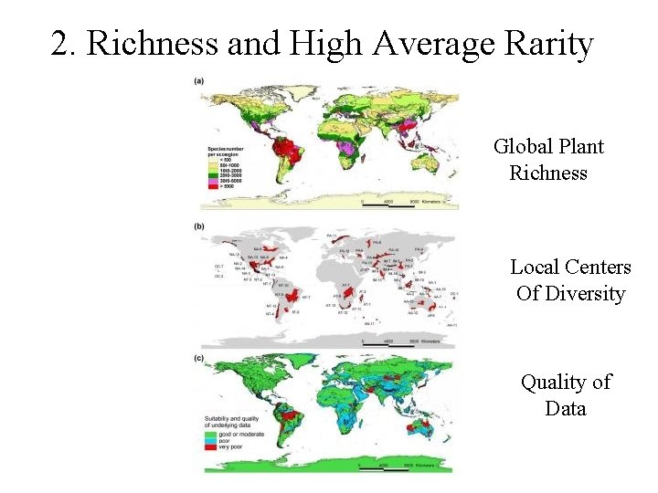 2. Richness and High Average Rarity Global Plant Richness Local Centers Of Diversity Quality