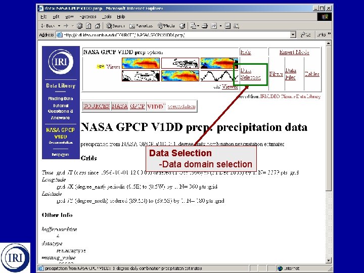 Data Selection -Data domain selection 