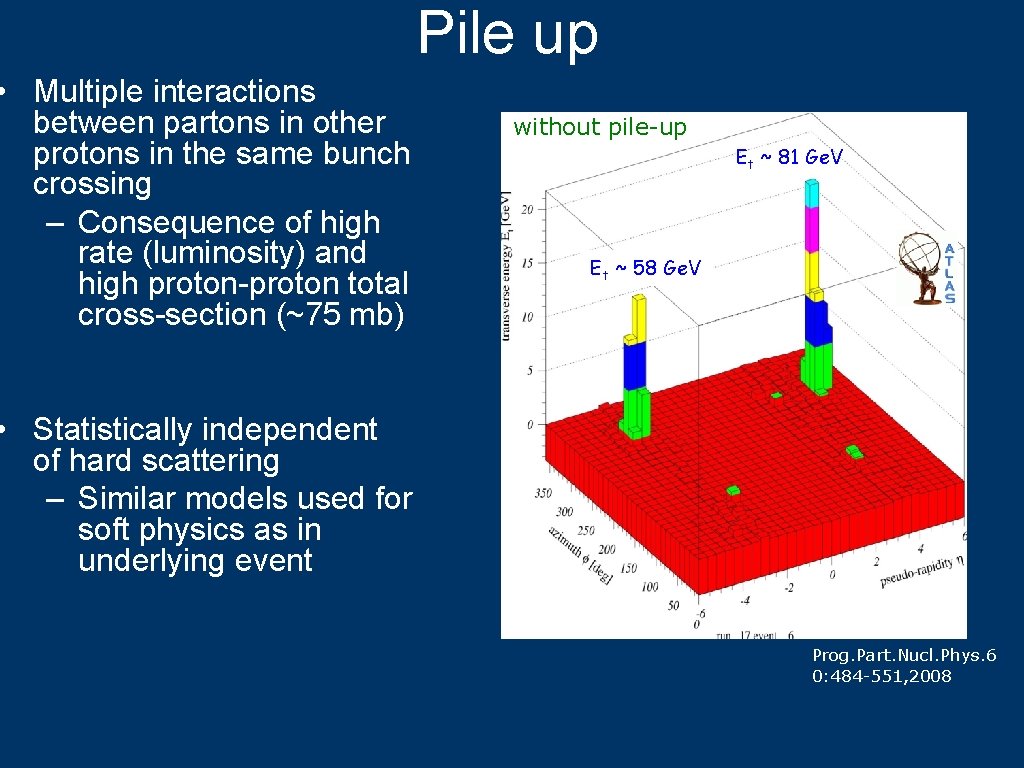  • Multiple interactions between partons in other protons in the same bunch crossing