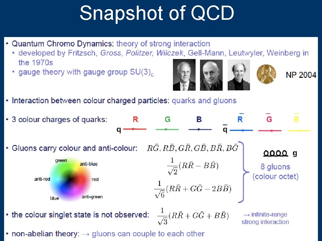 Snapshot of QCD 