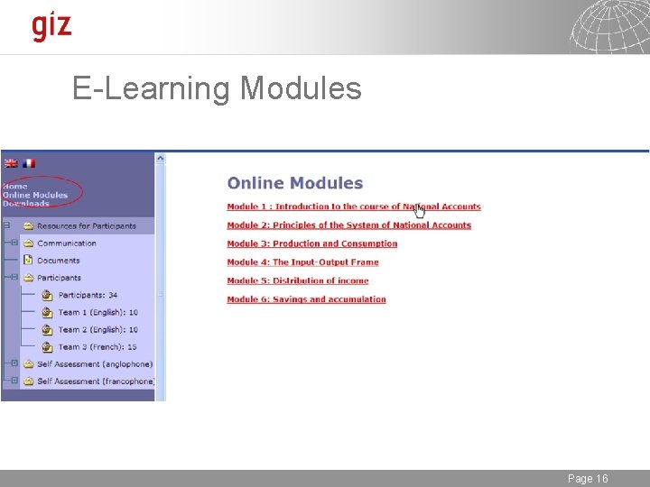 E-Learning Modules 6/19/2021 Seite Page 16 16 