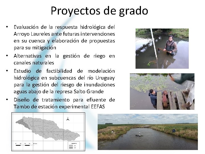 Proyectos de grado • Evaluación de la respuesta hidrológica del Arroyo Laureles ante futuras