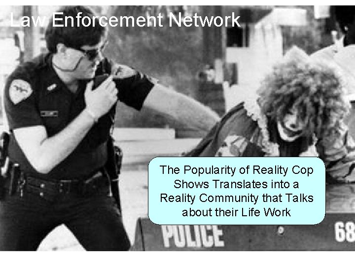 Law Enforcement Network The Popularity of Reality Cop Shows Translates into a Reality Community