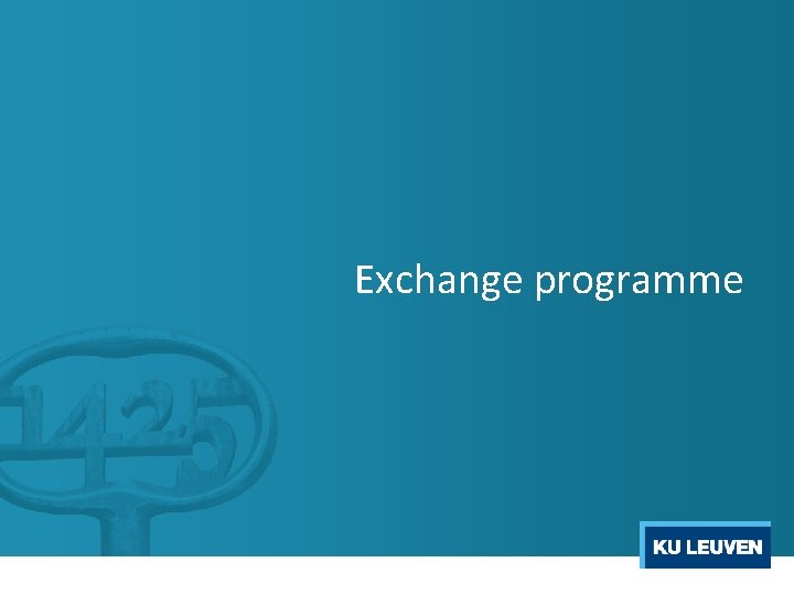 Exchange programme 