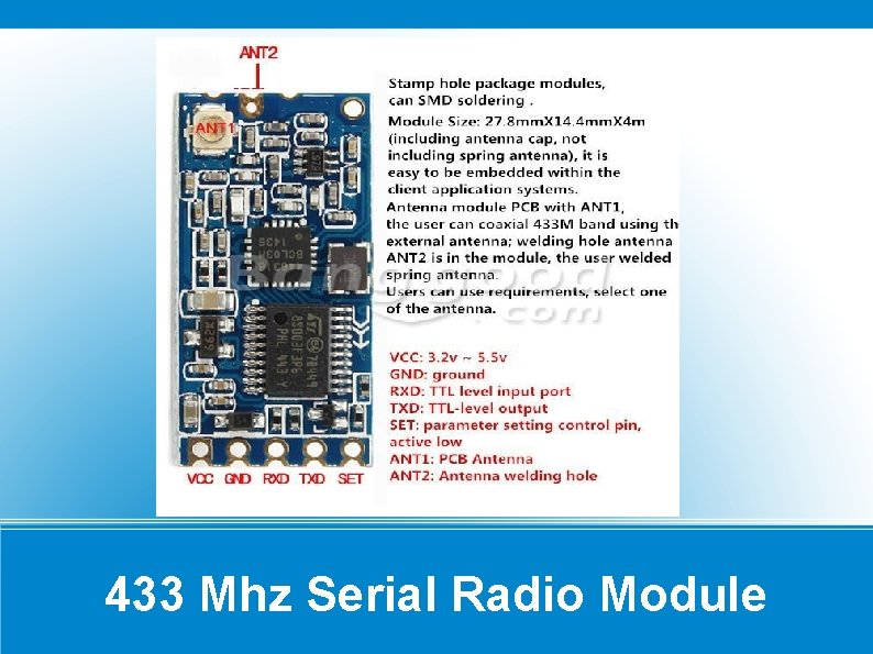 433 Mhz Serial Radio Module 433 Mhz Serial Radio Module