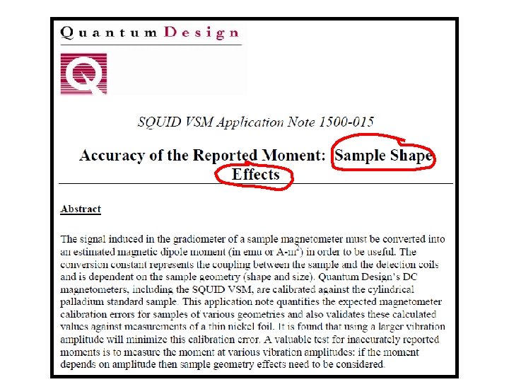 QD Application Note 1500 -015 