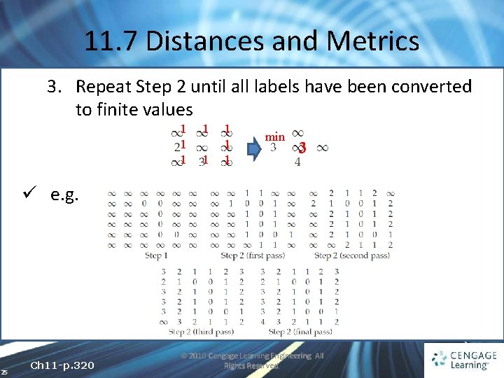 11. 7 Distances and Metrics 3. Repeat Step 2 until all labels have been