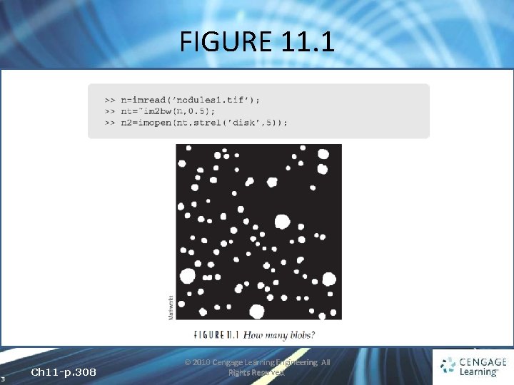 FIGURE 11. 1 3 Ch 11 -p. 308 © 2010 Cengage Learning Engineering. All