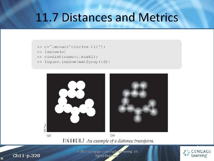 11. 7 Distances and Metrics 35 Ch 11 -p. 328 © 2010 Cengage Learning