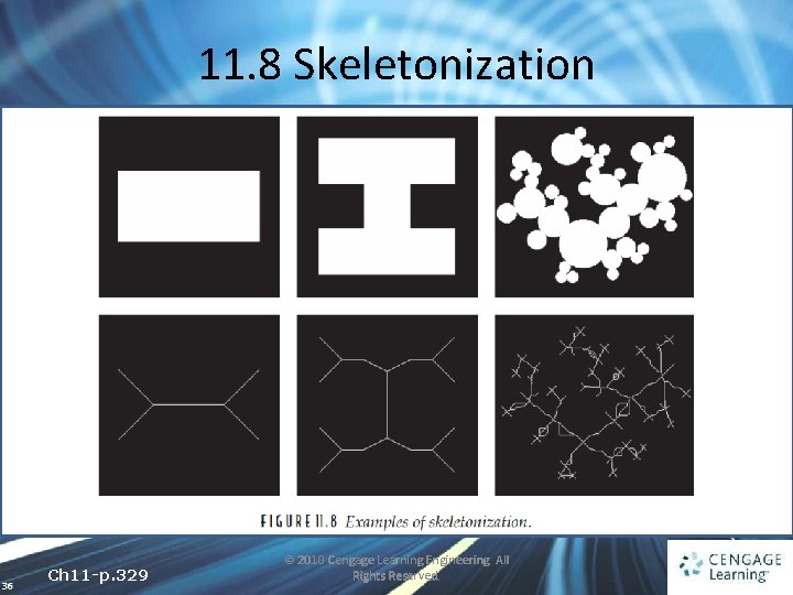 11. 8 Skeletonization 36 Ch 11 -p. 329 © 2010 Cengage Learning Engineering. All