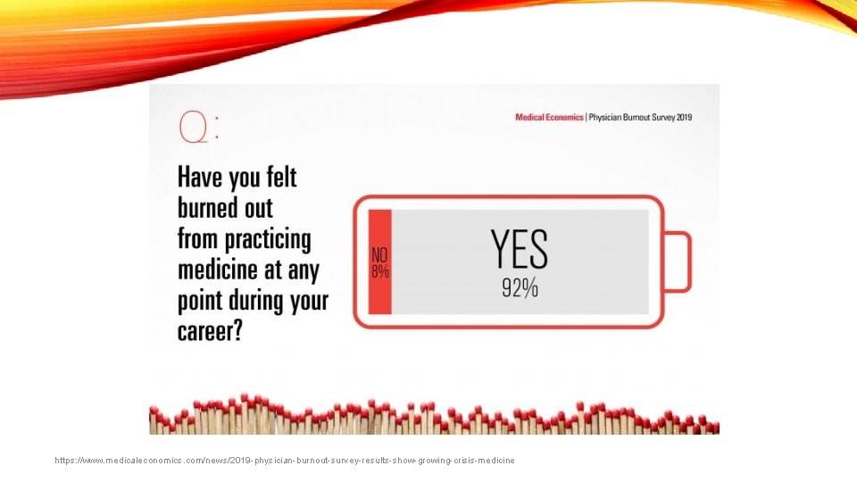 https: //www. medicaleconomics. com/news/2019 -physician-burnout-survey-results-show-growing-crisis-medicine 
