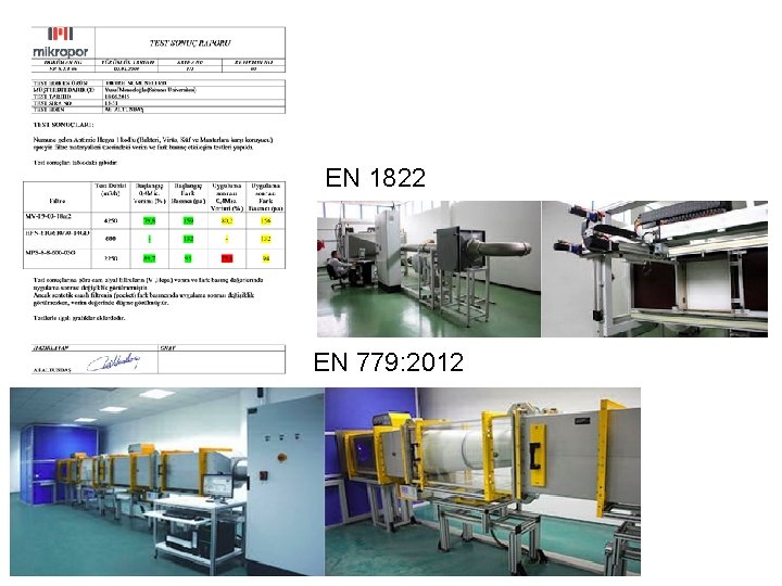 EN 1822 EN 779: 2012 