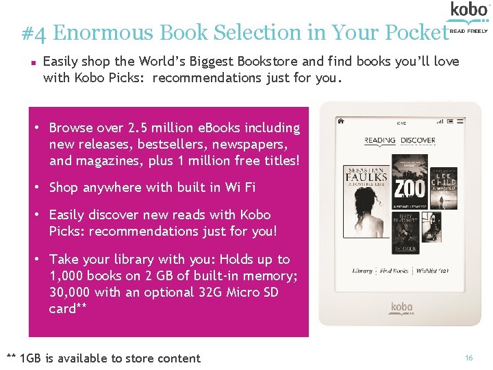 #4 Enormous Book Selection in Your Pocket n Easily shop the World’s Biggest Bookstore