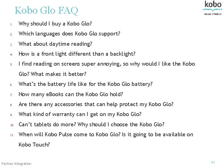 Kobo Glo FAQ 1. Why should I buy a Kobo Glo? 2. Which languages