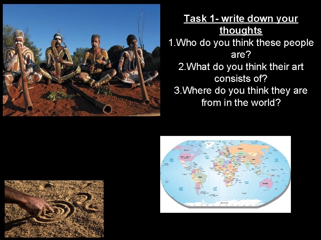 Task 1 - write down your thoughts 1. Who do you think these people