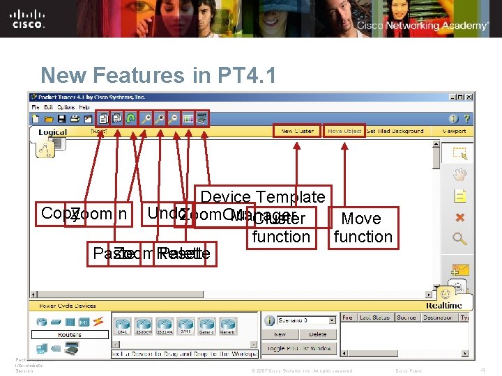 New Features in PT 4. 1 Device Template Copy Zoom. In Undo. Zoom. Out