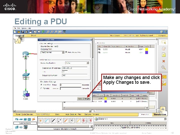 Editing a PDU Double click the (edit) field to edit an existing PDU. Make