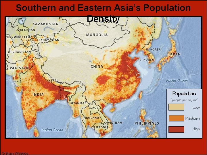 Southern and Eastern Asia’s Population Density © Brain Wrinkles 