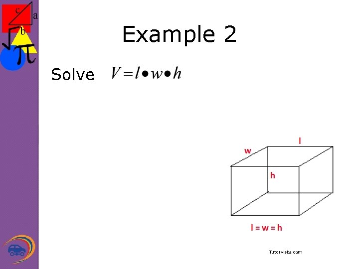 Example 2 Solve Tutorvista. com 